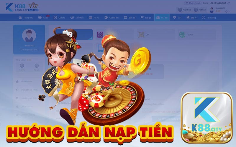 Hướng Dẫn Nạp Tiền K88